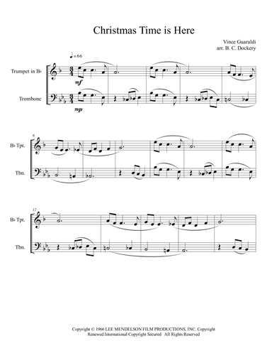 Christmas Time Is Here (arr. B. C. Dockery)