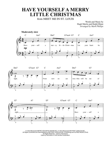 Have Yourself A Merry Little Christmas  from MEET ME IN ST. LOUIS (arr. Mark Phillips)