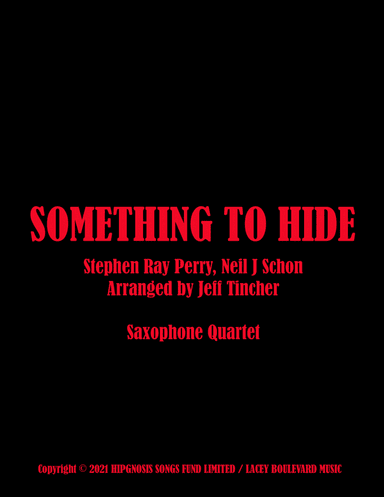 Somethin To Hide (arr. Jeff Tincher)