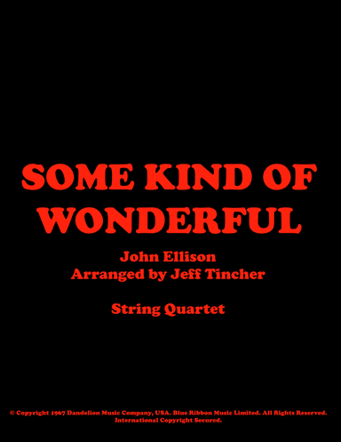 (she's) Some Kind Of Wonderful (arr. Jeff Tincher)