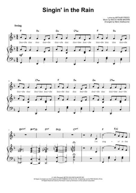 Singin' In The Rain (arr. Mario Stallbaumer)
