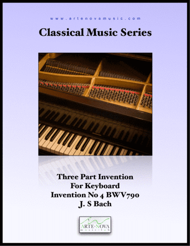 Three Part Invention for Keyboard No 4 BWV 790 (arr. Arte Nova Music Lab)