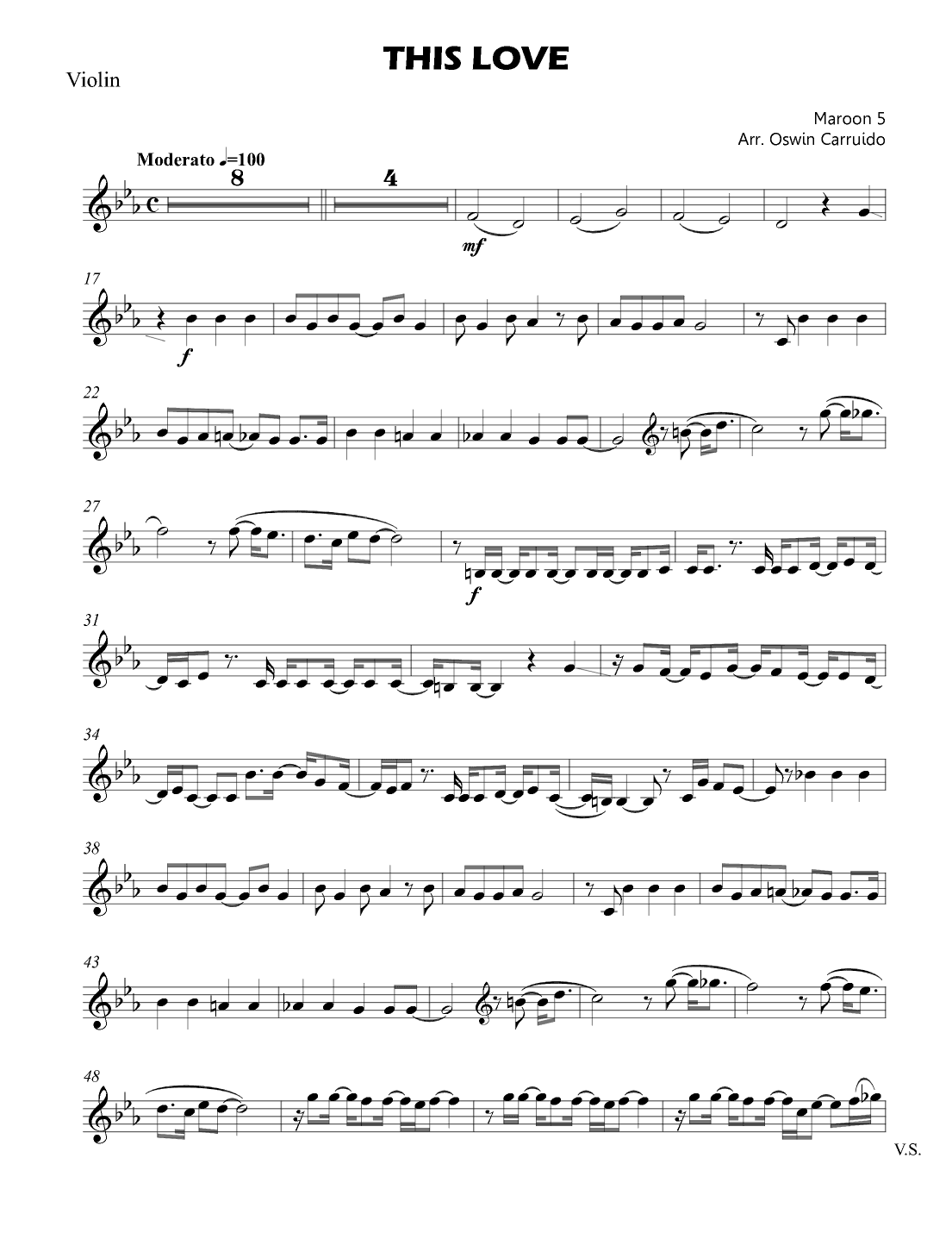 This Love (arr. Oswin Carruido)