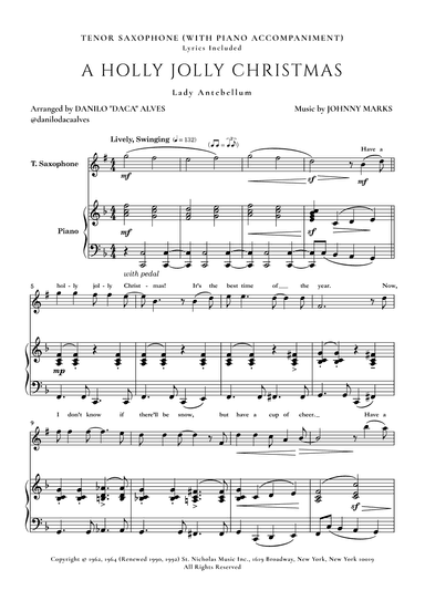 A Holly Jolly Christmas (arr. Danilo "Daca" Alves)