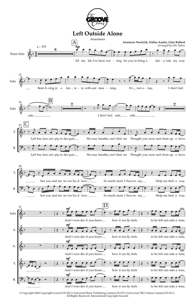 Left Outside Alone (arr. Silv Pybus)