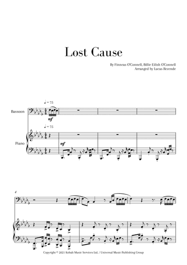 Lost Cause (arr. Lucas Rezende)
