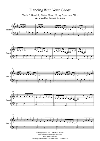Dancing With Your Ghost (arr. Roxana Belibou)