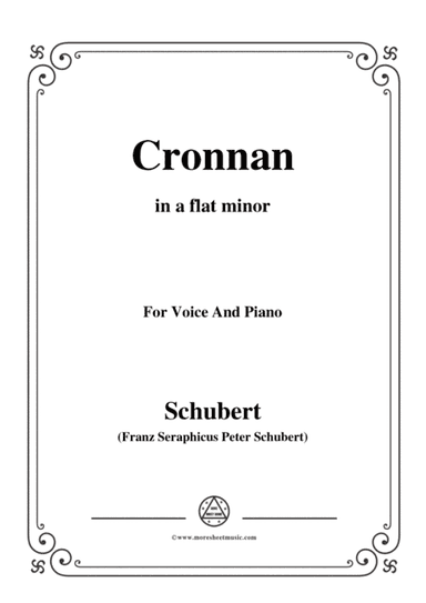 Schubert-Cronnan,in a flat minor,for Voice&Piano (arr. MSM)