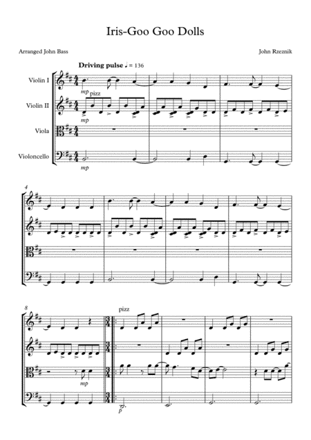 Iris (arr. John Bass)