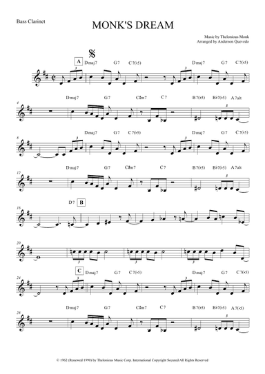Monk's Dream (arr. Anderson Quevedo)