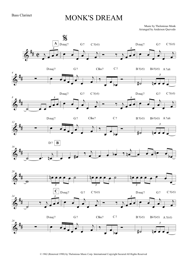 Monk's Dream (arr. Anderson Quevedo)