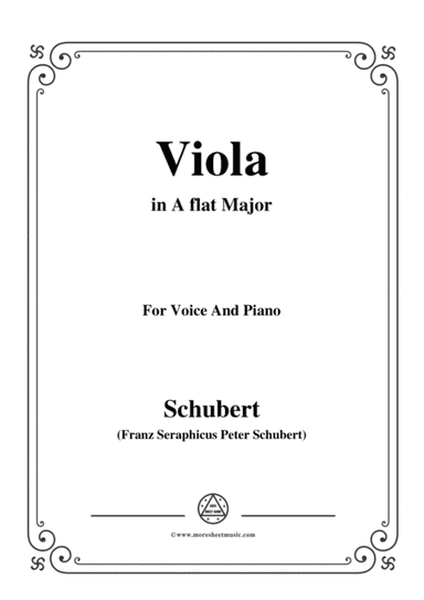 Schubert-Viola(Violet),Op.123(D.786),in A flat Major,for Voice&Piano (arr. MSM)