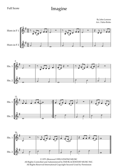Imagine (arr. Fabio Britto)