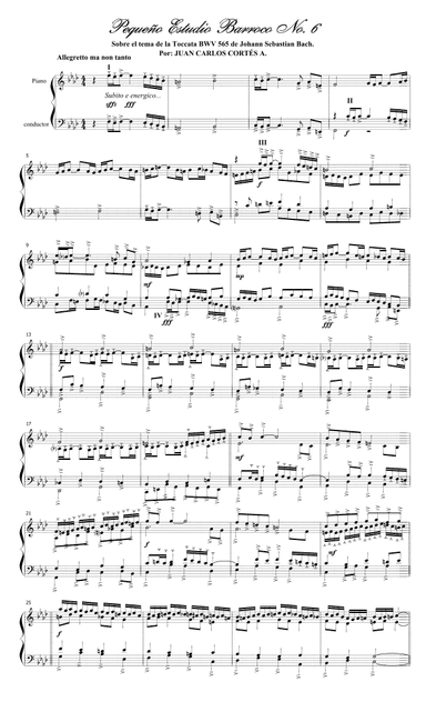Pequeño Estudio Barroco No. 6 (Small Baroque Studio No. 6)