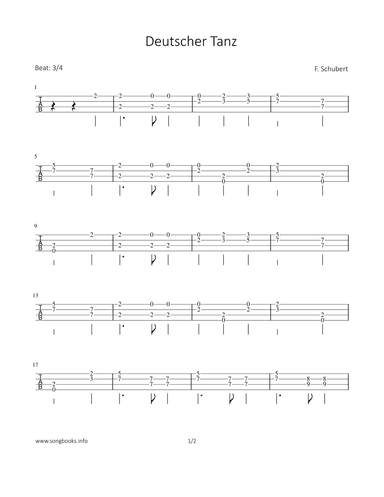 Deutscher Tanz (arr. Bettina Schipp)