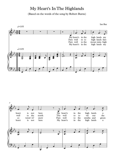 Robert Burns Song - My Heart's In The Highlands