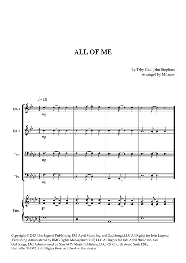 All Of Me (arr. Milanov)