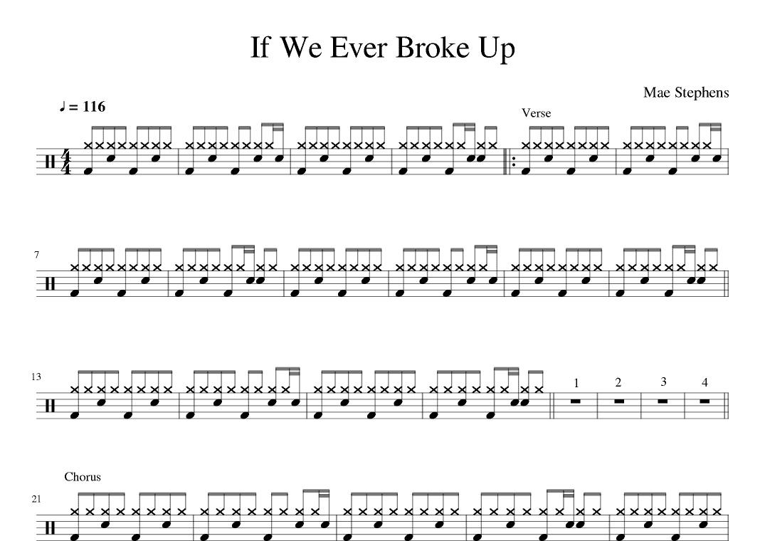 If We Ever Broke Up (arr. Matěj Diviš)