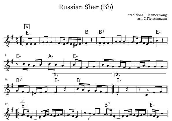 Russian Sher (arr. Christoph Fleischmann)