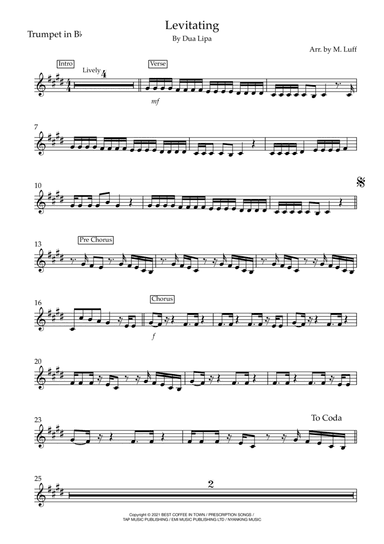 Levitating (arr. Matt Luff)