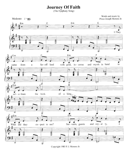 Journey Of Faith (The Epiphany Song)