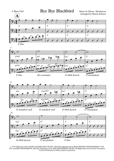 Bye Bye Blackbird (arr. Katrin Scherer)