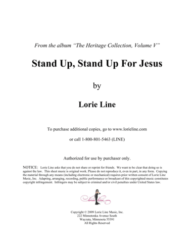Stand Up, Stand Up For Jesus (arr. Lorie Line)