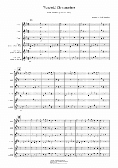 Wonderful Christmastime (arr. David Burndrett)