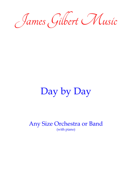 Day By Day (arr. James Gilbert)