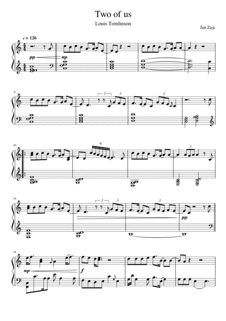 Two Of Us (arr. Jan Zajc)
