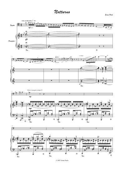 Notturno per fagotto e pianoforte