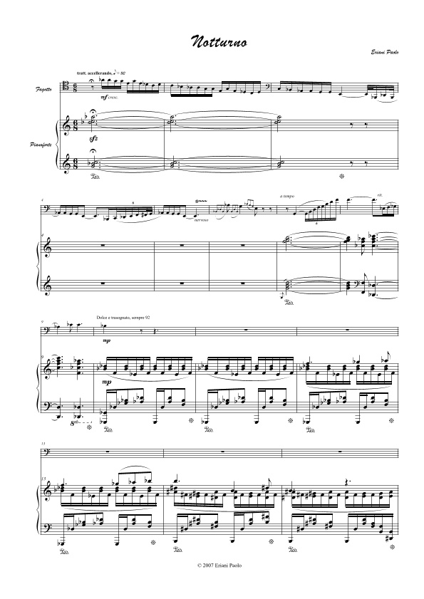 Notturno per fagotto e pianoforte