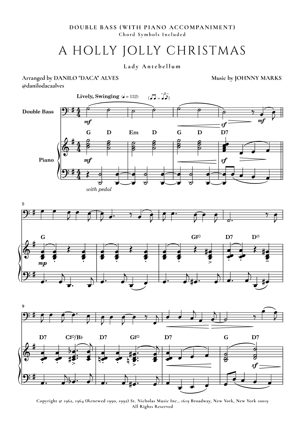A Holly Jolly Christmas (arr. Danilo "Daca" Alves)