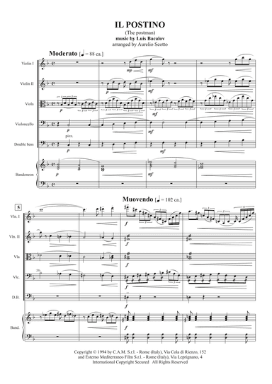 Il Postino (the Postman) (arr. Aurelio Scotto)