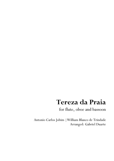 Tereza Da Praia (arr. Gabriel Duarte)