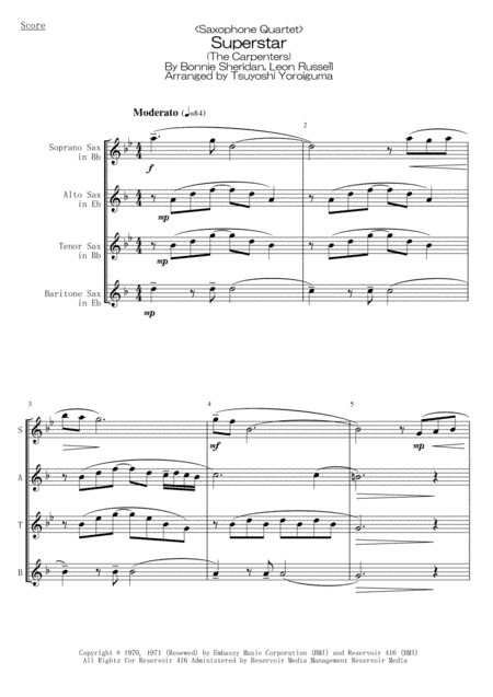 Superstar (arr. Tsuyoshi Yoroiguma)