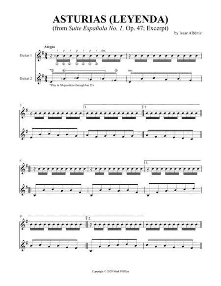 Asturias (Leyenda) (Excerpt) (arr. Mark Phillips)