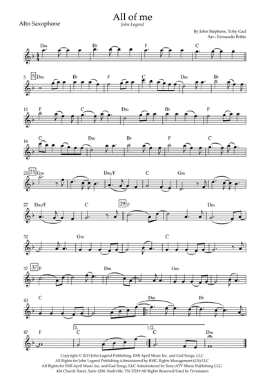 All Of Me (arr. Fernando Britto)