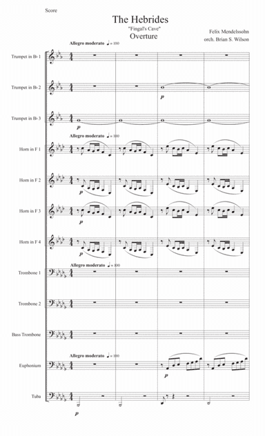 The Hebrides "Fingal's Cave" Overture (arr. Brian S. Wilson)