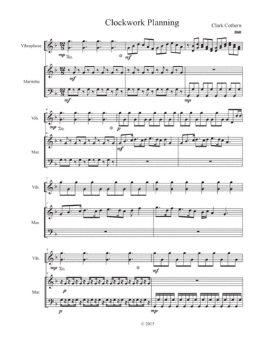 Clockwork Planning (Vibes and Marimba Duet)