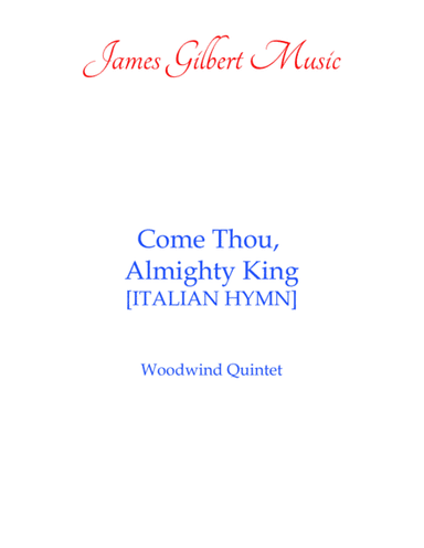 Come Thou, Almighty King (arr. James Gilbert)