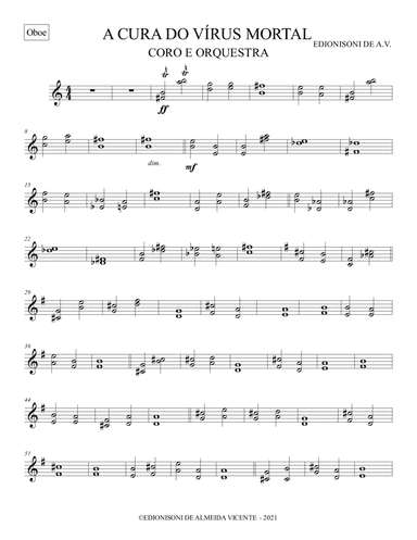 OBOE - A CURA DO VÍRUS MORTAL PARA CORO E ORQUESTRA