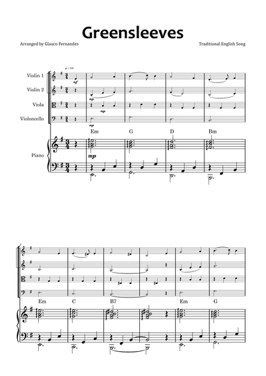 Greensleeves (arr. Glauco Fernandes)