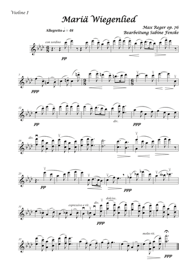 Mariae Wiegenlied (Maria’s Lullabye) (arr. Sabine Fenske)