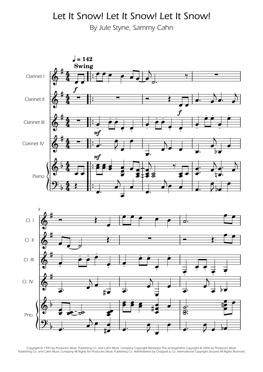 Let It Snow! Let It Snow! Let It Snow! (arr. Ygor Nunes)
