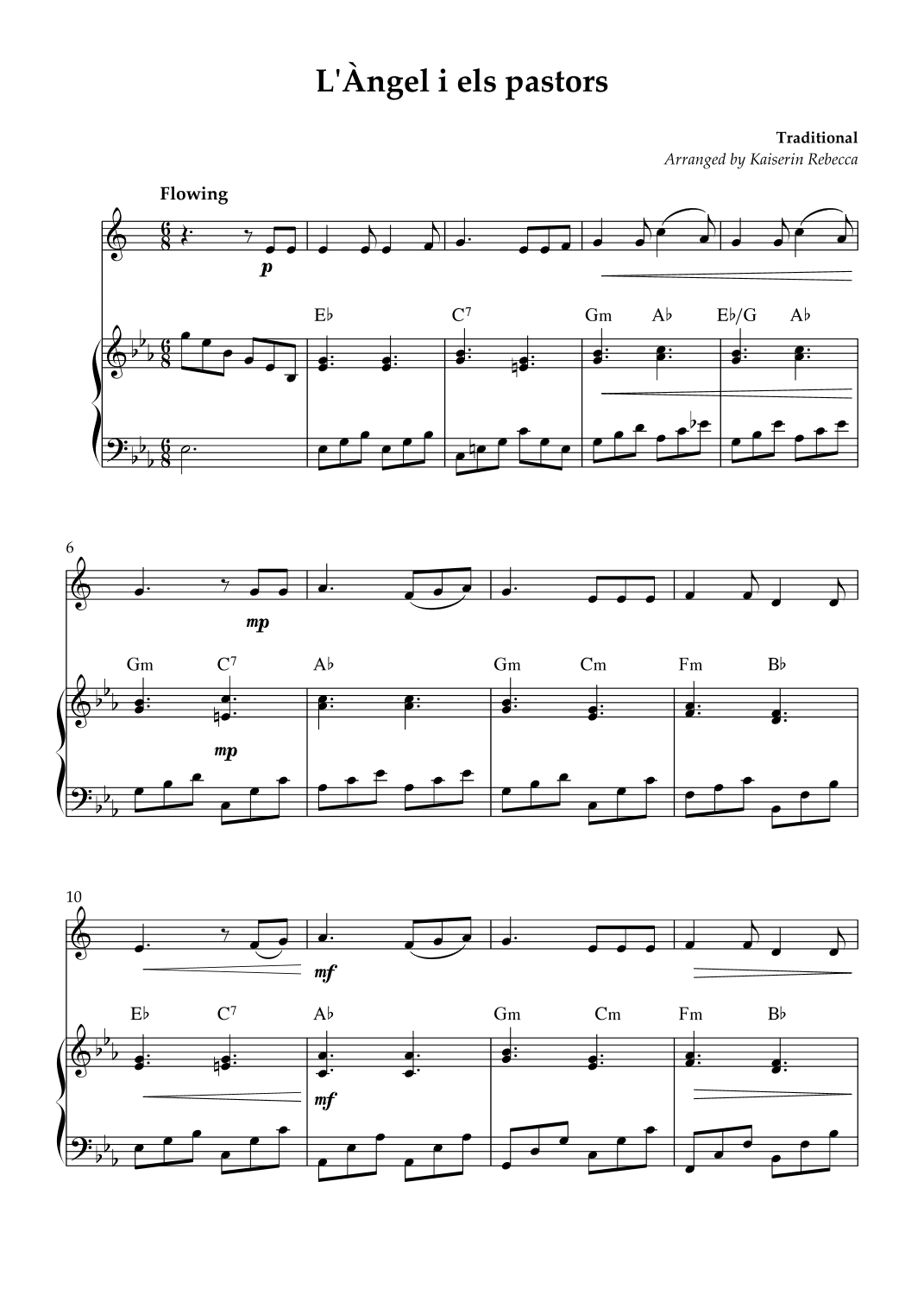 L'Àngel i els pastors (arr. Kaiserin Rebecca)