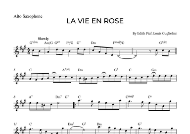 La Vie En Rose (arr. Alex Nunes Rodrigues)