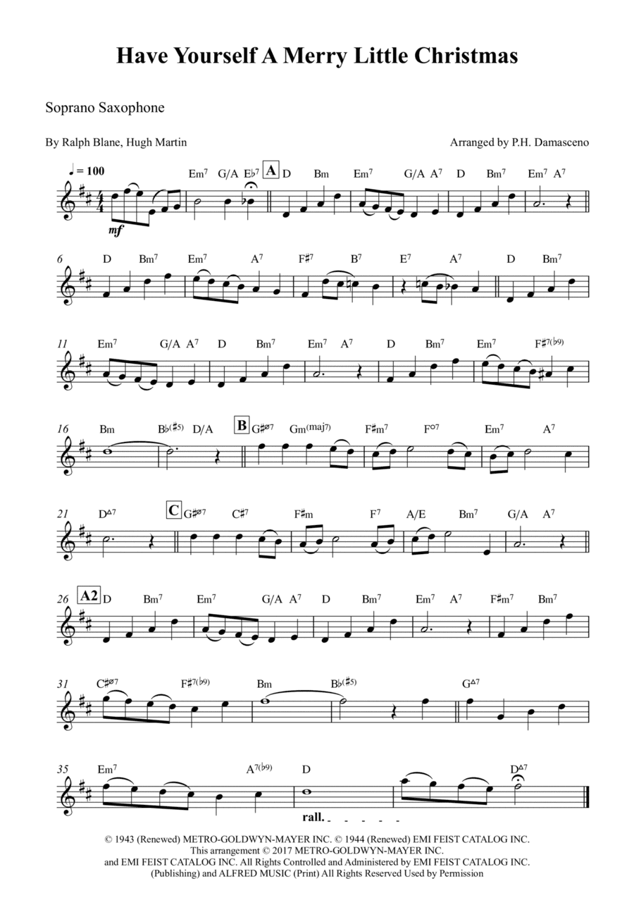 Have Yourself A Merry Little Christmas (arr. P.H. Damasceno)