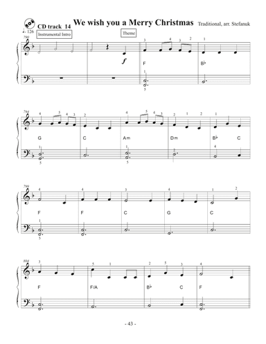 We Wish You a Merry Christmas, very easy piano (arr. Misha Stefanuk)