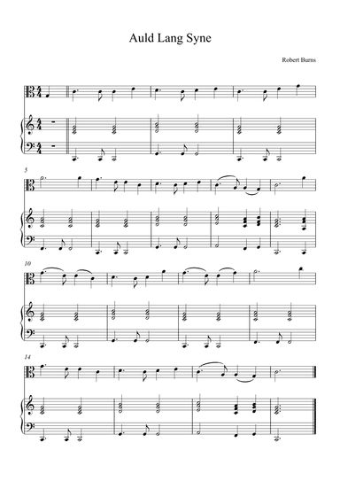 Auld Lang Syne (arr. Alex Nunes Rodrigues)